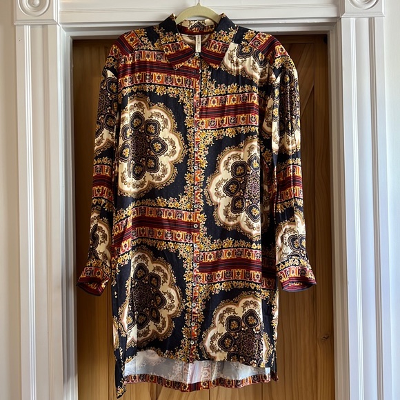 Like new Spell x Babyanything x Elle Ferguson Rumour Print Shirt Dress, SM - Picture 2 of 8